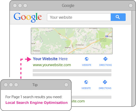 SEO Stoke Newington showing your company in the Map Pack
